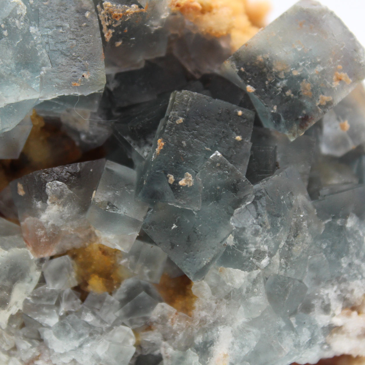 Fluorite specimen on matrix: Authentic Moroccan crystals